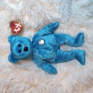 TY Beanie Babies CLASSY Bear retired vintage stuffed animal toy BD 4-30-01